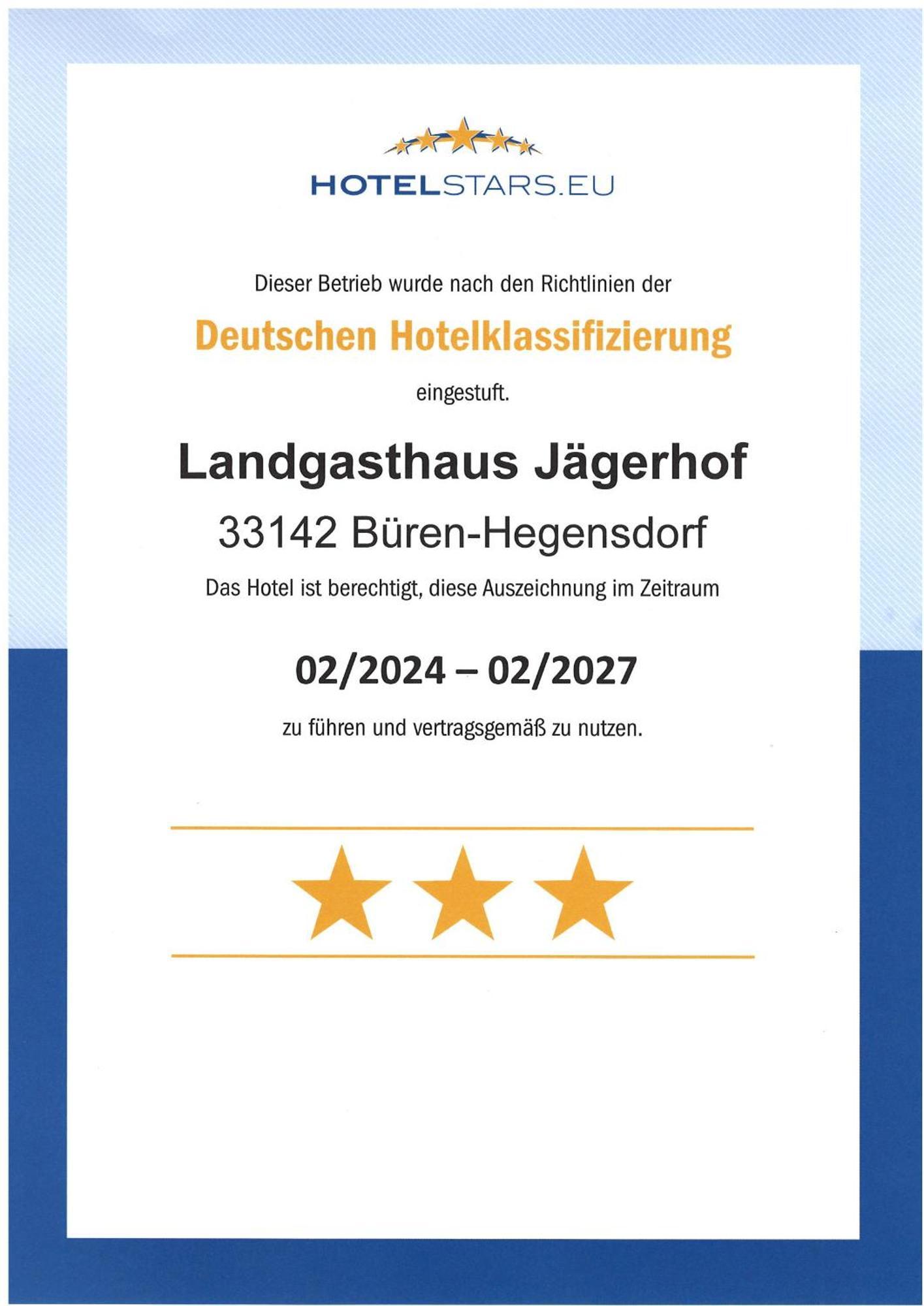Landgasthaus Jaegerhof Bueren  Extérieur photo